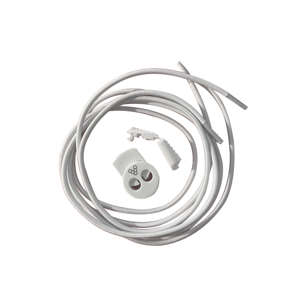 Toggle Laces Kids Plain White